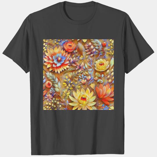 Impressionist Blossoms Tapestry T Shirts