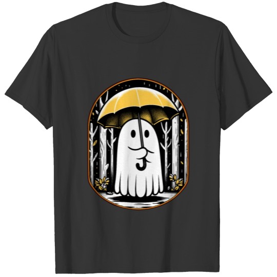 Vintage floral ghost halloween ghost in the forest T Shirts