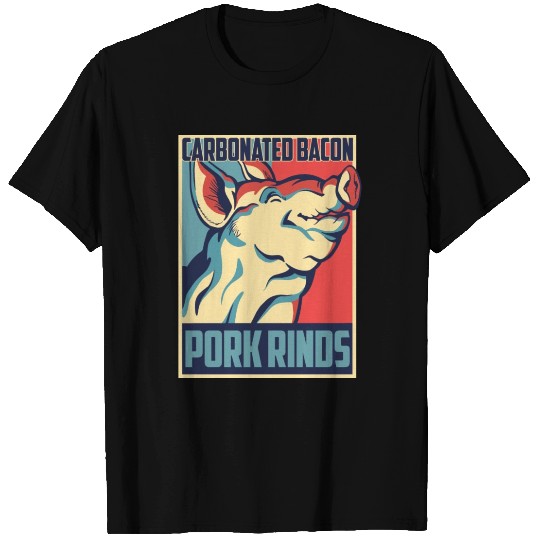Carbonated Bacon Funny Pork Rinds Graphic T Shirts