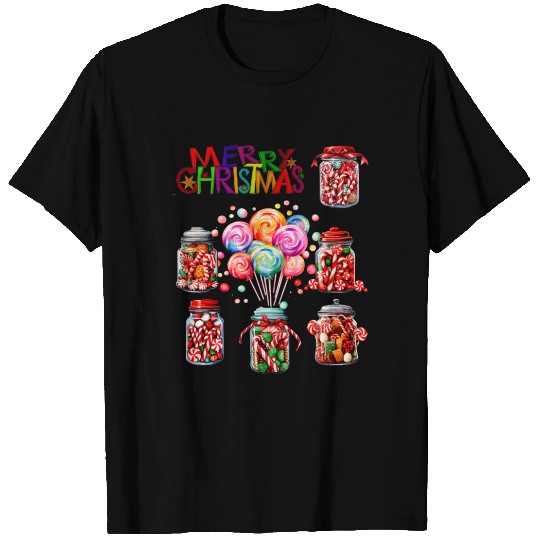 Merry Christmas Sweet Candy Canes T Shirts