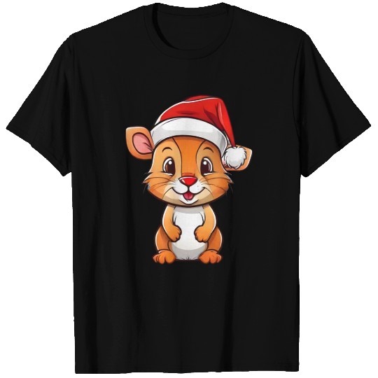 Cat in a Hat Brings Christmas Cheer T Shirts