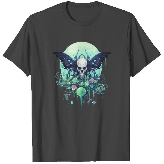 Totenkopf Fairycore Aestethic Fairy Grunge Gothik T Shirts