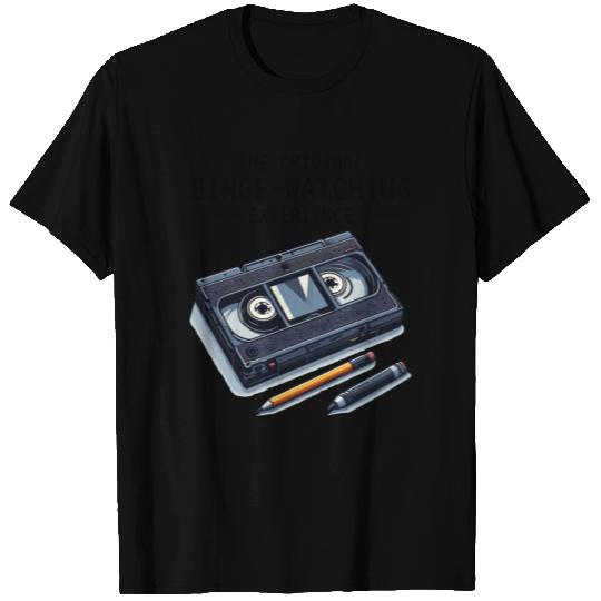 Retro VHS Tape Nostalgic 80s Binge-Watching T Shirts