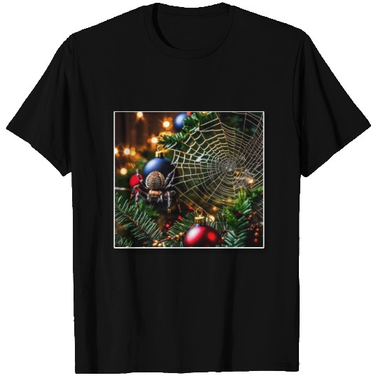 Spider web tree T Shirts