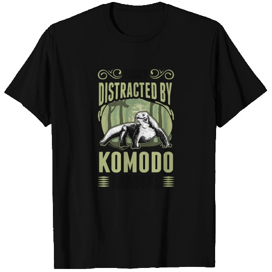 Easily Distracted By Komodo Dragons Monitor Lizard T Shirts