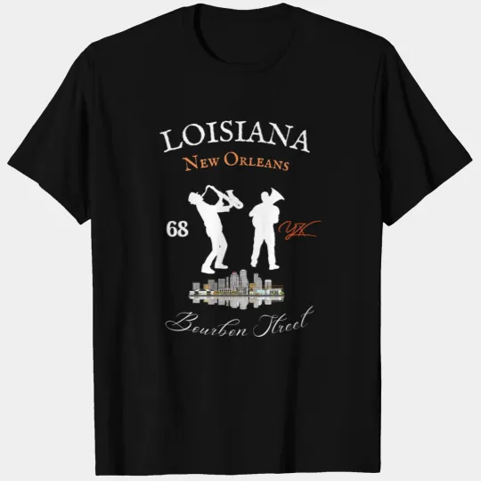 Louisiana New Orleans Bourbon street T Shirts