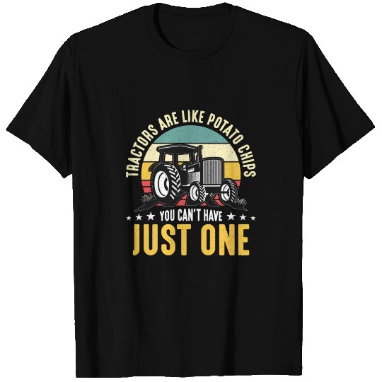 Harvester Tractors Are Like Potato Chips Farming T Shirts