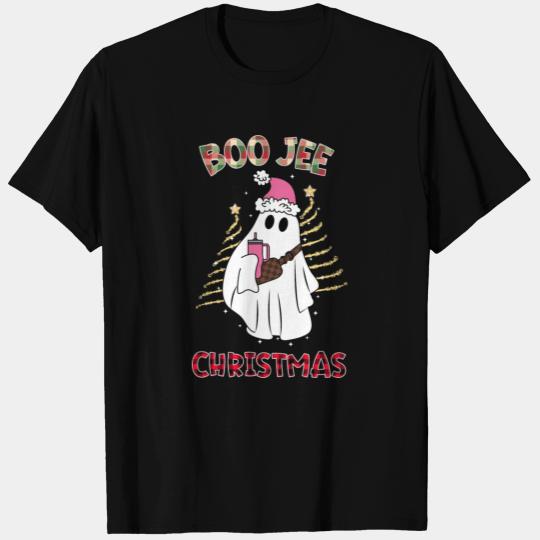 Boo Jee spooky Christmas - Cute ghost Xmas retro T Shirts