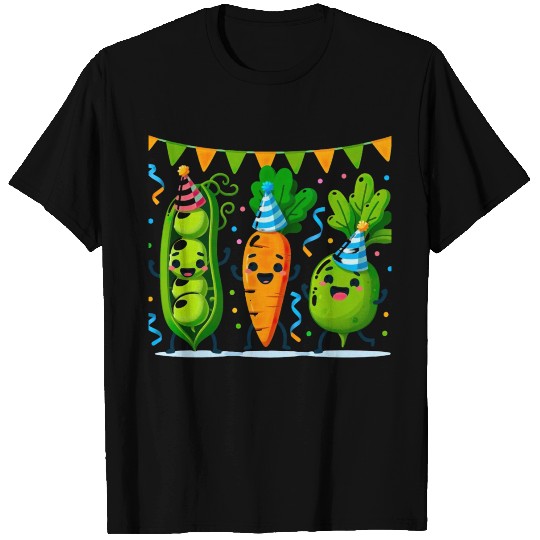 Festive Vegetable Party Fun for a Vegetable eater T Shirts