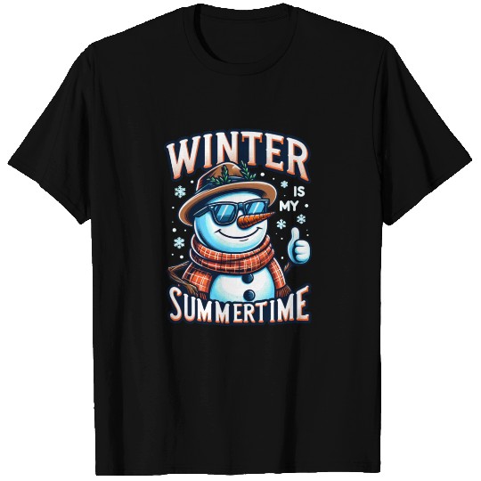 Snowman Rocking Sunglasses T Shirts