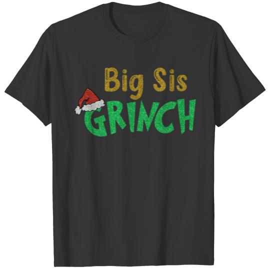 Big Sis Santa Christmas Big Sis Christmas Family T Shirts