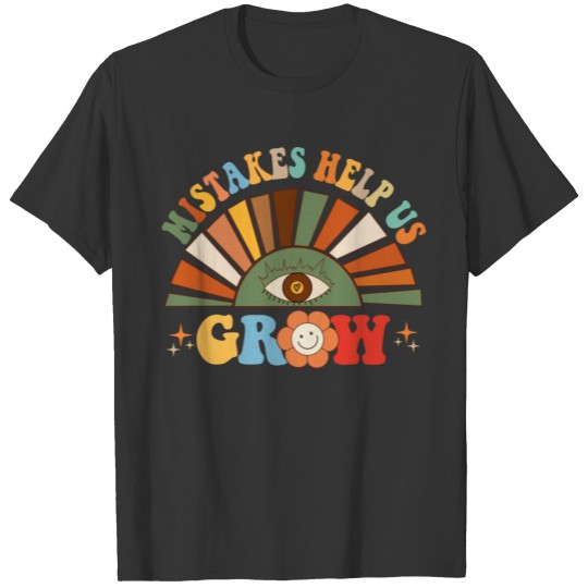 Retro Vintage Groovy Growth Mindset Positive T Shirts