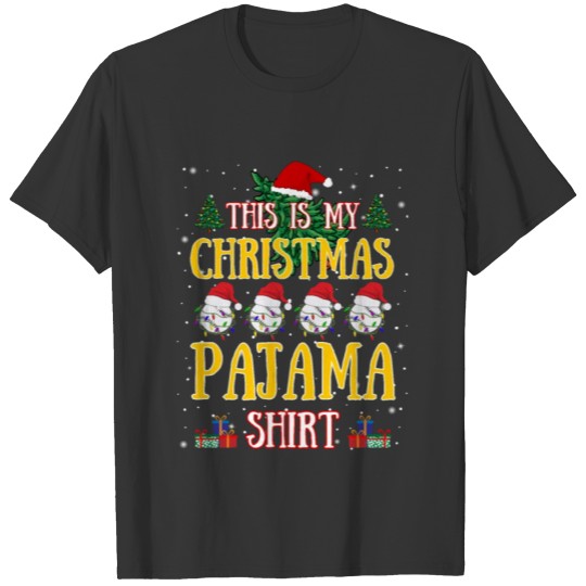 Christmas Baseball This Is My Christmas Pajama T Shirts