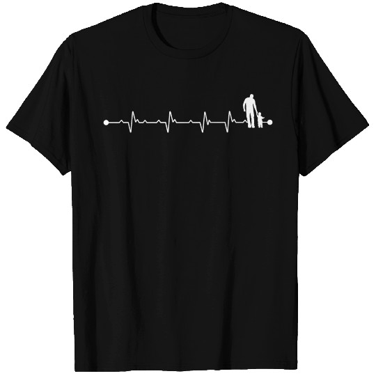 Heartbeat dad and son T Shirts