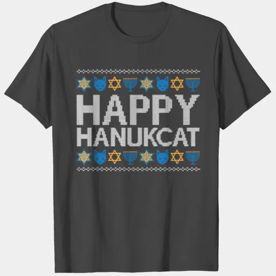 Jewish Hanukkah Hanukcat Star Of David Menorah T Shirts