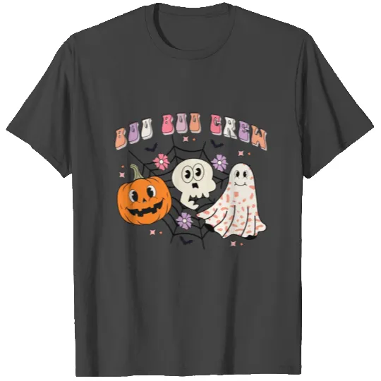 Boo Boo Crew – Cute Retro Halloween Quote Ghost T Shirts