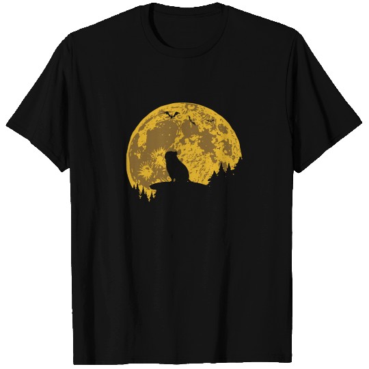 Guinea Pig Cavy Moon T Shirts