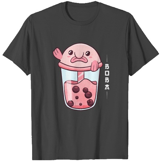 Blobfish Bubble Milk Tea T Shirts