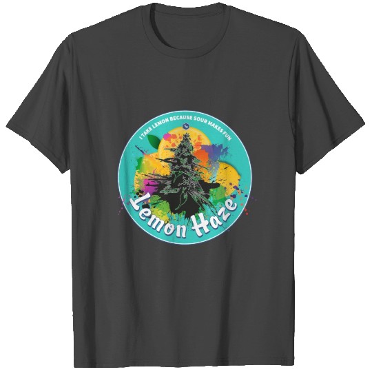 Weed Bud Lemon Haze Marihuana T Shirts