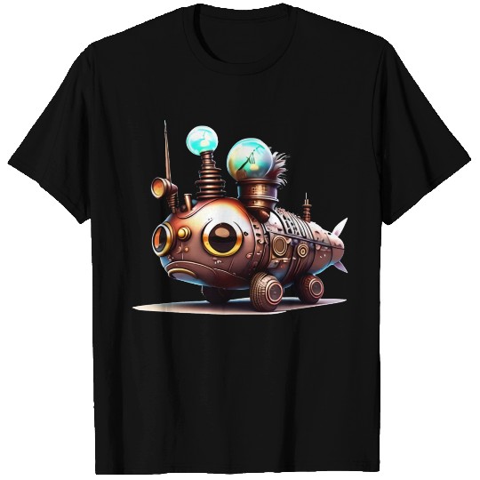 Steampunk Robot Fish Creature T Shirts