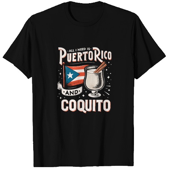 Puerto Rico Puerto Rican Eggnog Christmas Rum T Shirts