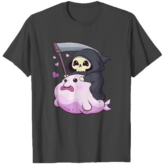 Kawaii Pastel Goth Blobfish Death Grim Reaper T Shirts