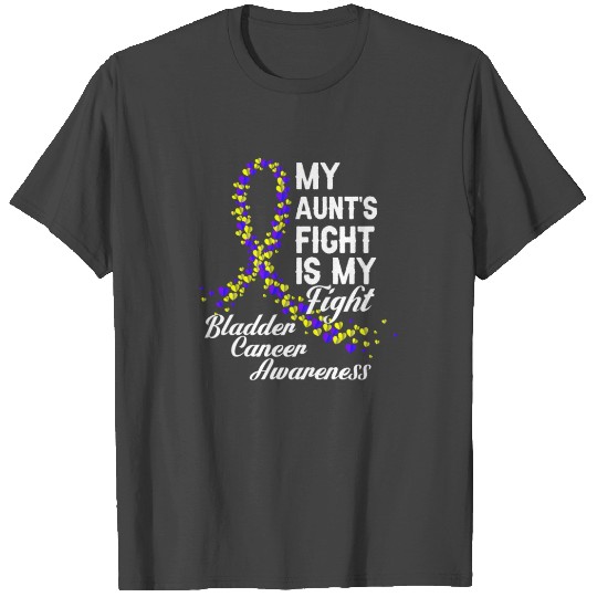 My Aunt's Fight Bladder Cancer Awareness T Shirts