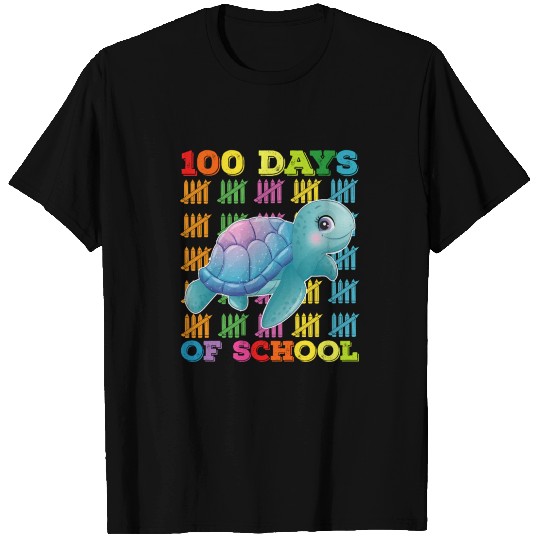 100 Days Of School Turtle Teacher Student T Shirts