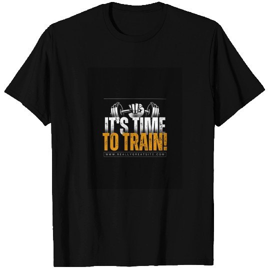 Black and White Simple Fitness Gym T Shirts