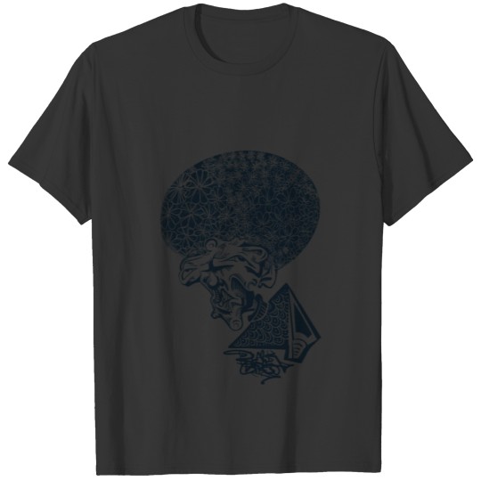 Original Abstract Face - Black Cargo T Shirts