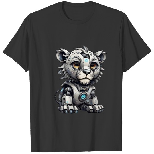 Cute Robot Lion T Shirts