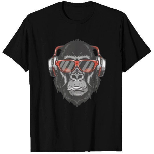 Gorilla with Sunglasses Monkey T Shirts