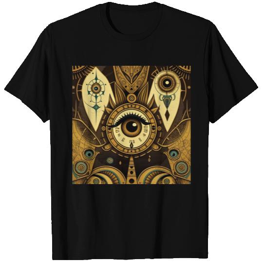 Abstract New Age 1920s Steampunk Design T Shirts