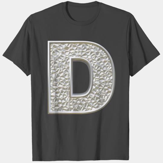 D, letter, letter D, initial, initial D, monogram, T Shirts