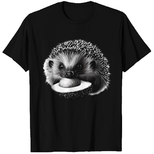 Hedgehog Eating Avocado T Shirts