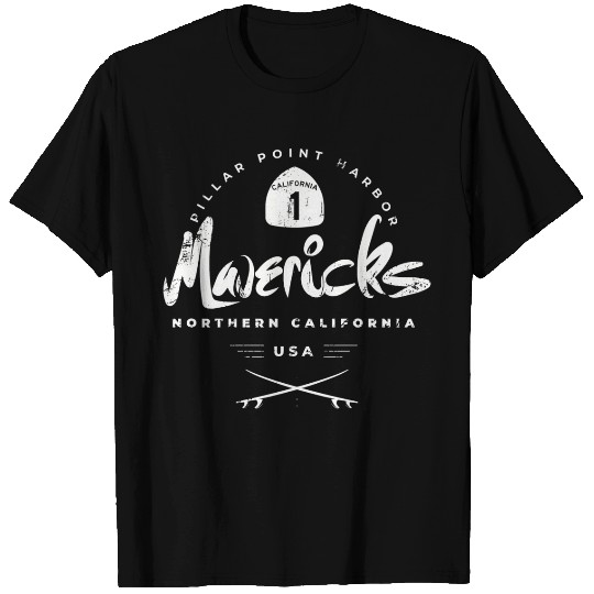 Mavericks Pillar Point California T Shirts