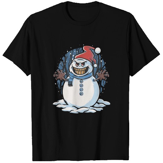 frosty snowman creepy T Shirts