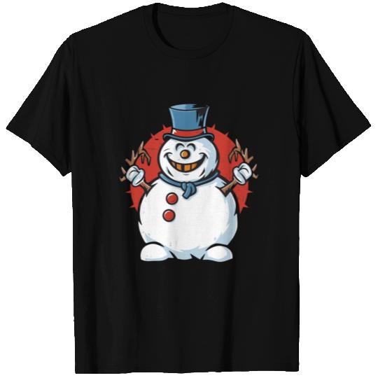 frosty snowman creepy T Shirts