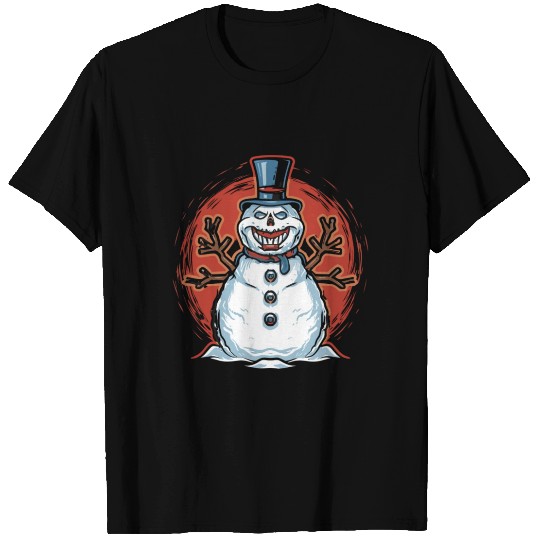 frosty snowman creepy T Shirts