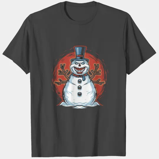 frosty snowman creepy T Shirts
