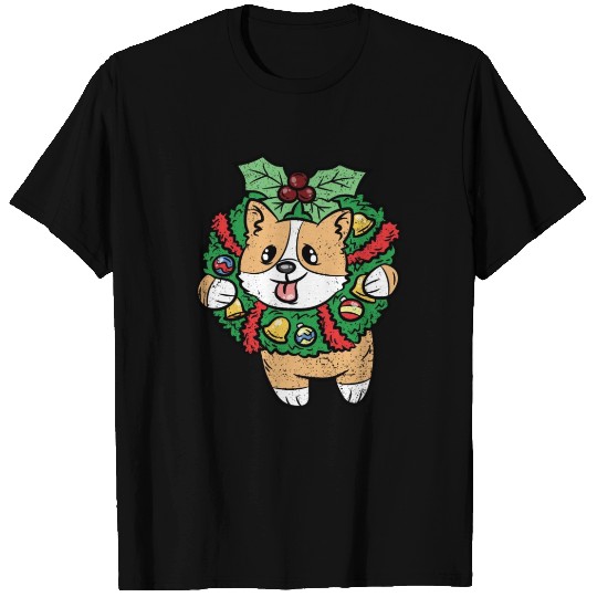 CORGI HANGIN ON CHRISTMAS DECORATION T Shirts