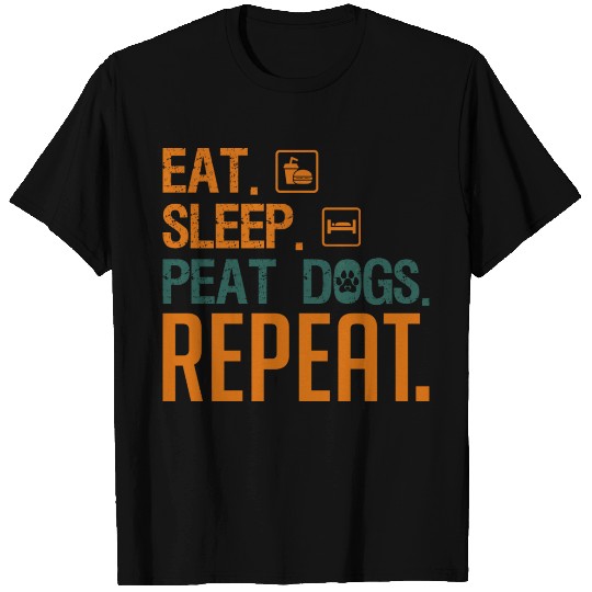 eat sleep walk dogs repeat funny dog mom gift T Shirts