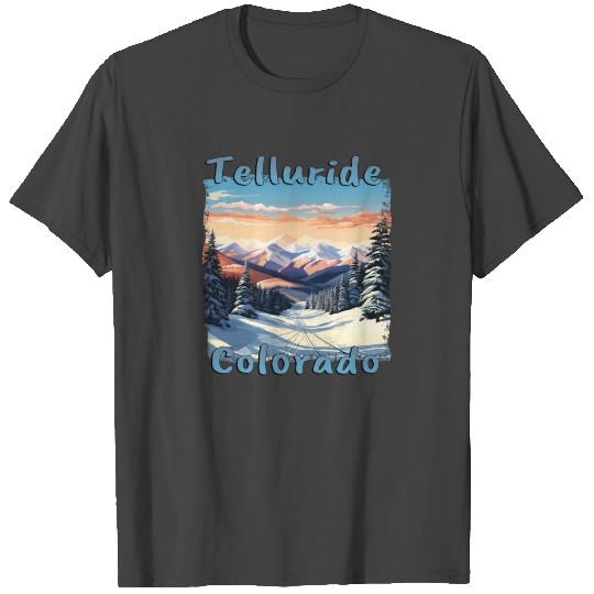Telluride, Colorado, USA - Ski and Snowboard T Shirts
