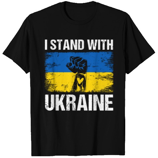 Ukrainian Flag I Stand With Ukraine T Shirts
