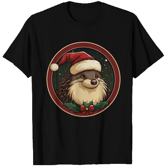 Hedgehog Christmas T Shirts