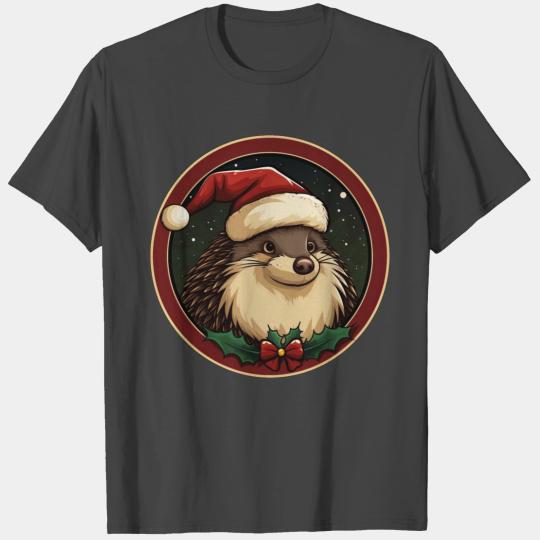 Hedgehog Christmas T Shirts