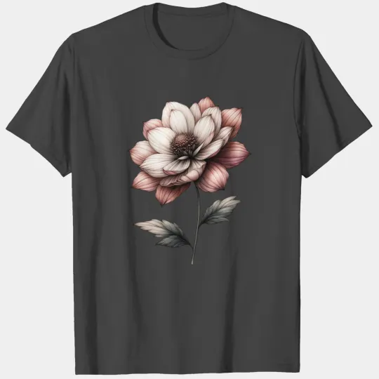Crimson Whisper Dahlia T Shirts