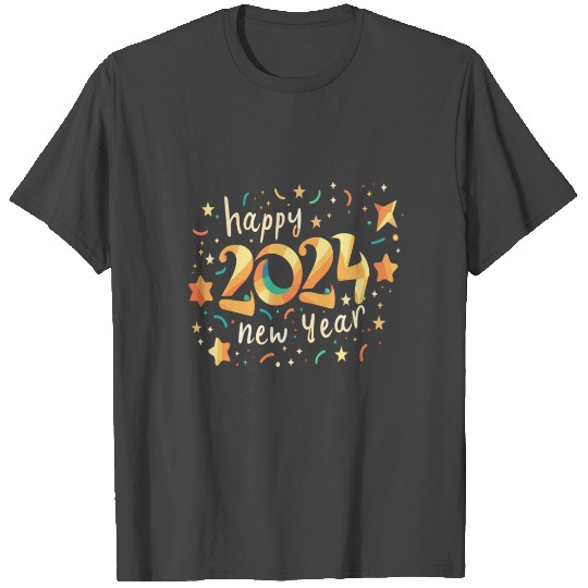NYE Happy 2024 New Year December Family Greeting T Shirts
