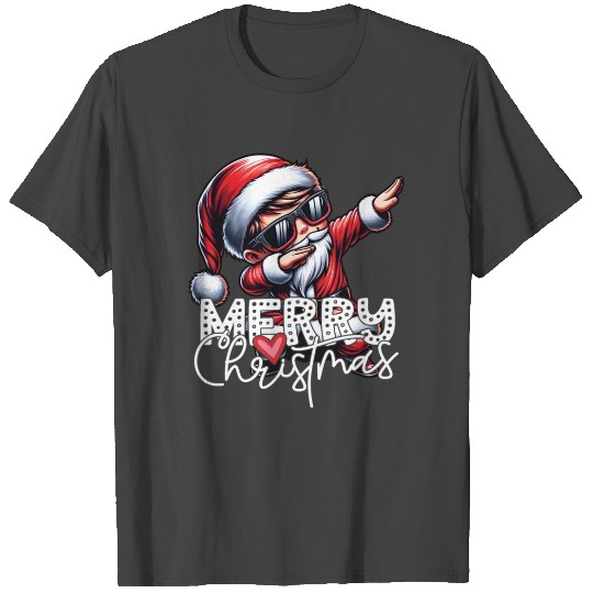Merry Christmas Cool Dabbing Santa T Shirts