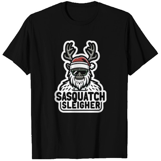 Holiday Hero,The Sasquatch Sleigher T Shirts